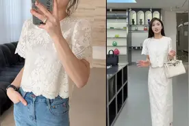 温柔优雅气质的刺绣套装裙，超适合夏天！视频封面