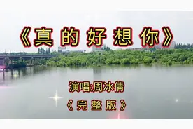 《真的好想你》原唱周冰倩，完整版非常的好听，百听不厌！视频封面
