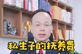 #非婚生子女的 #抚养费该由谁来给？给多少？ #王幼柏律师  #抖来学法视频封面