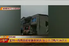 楼房倾倒的后续报道来了，可以了解事情的整个过程 #楼歪歪视频封面