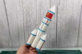 给小朋友，制作神州飞船，太棒了#亲子手工 #制作过程 #模型制作视频封面