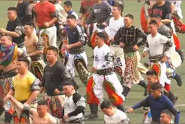 锡林郭勒 512摔跤手上场 ，搏克手 #512人上场摔跤赛事你见过吗  #蒙古搏克  #那达慕视频封面