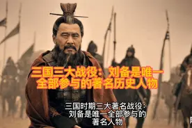 三国时期著名的三大战役，而刘备是唯一全部参加的著名历史人物！视频封面