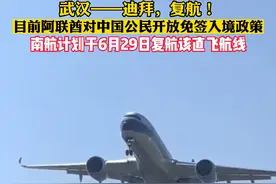 武汉-迪拜，复航！目前阿联酋对中国公民开放免签入境政策，南航计划于6月29日复航武汉-迪拜直飞航线#武汉迪拜复航 #南方航空 #湖北武汉 #国际国内航班量持续增加视频封面