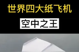 空中之王，世界四大名机之一，2009年世界吉尼斯纪录滞空27.9秒#折纸 #手工 #纸飞机 