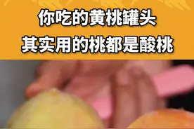 为啥甜的桃子做成罐头会不好吃？#科普 #三农小知识 @抖音青少年 视频封面