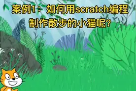 案例1：如何用scratch编程制作散步的小猫呢？
