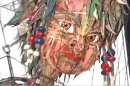 日本推出了一个高达10米的巨型牵线木偶，作为东京奥运会的文化项目之一。视频封面