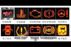 仪表上这十个故障灯亮，一定要停车！