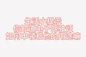 电子驾驶证如何申领及用途。视频封面
