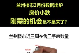兰州楼市3月房数据出炉，房价小跌，刚需的机会是不是要来了视频封面