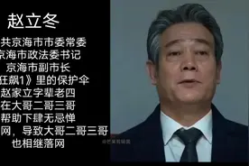 《狂飙2》《狂飙3》保护伞确定#狂飙 #赵立冬 #赵立春#赵立根视频封面