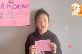 迎新年，大宝绘制的英文贺卡。#祝大家2023年兔年大吉 🌹🌹🌹视频封面