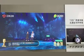 100寸激光电视的播放效果
