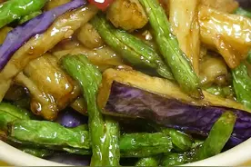 家常菜-豆角烧茄子，持续更新~#美食教程 #豆角烧茄子 
