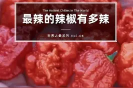世界之最（6）世界最辣的辣椒是啥？目前被吉尼斯世界纪录承认的最辣辣椒其实是卡罗莱纳死神辣椒，而龙息椒及胡椒X的纪录并没有被官方认可。这种辣椒的辣度已经达到了武器级别... #科普 #涨知识 视频封面
