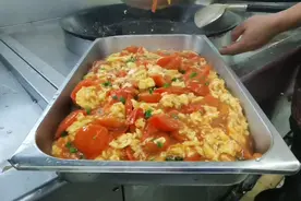 大锅菜番茄炒蛋，又方便又简单的方法的做法