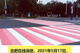 520前再秀浪漫！合肥环翡翠湖心形公路添粉红色斑马线#合肥翡翠湖环湖公路视频封面