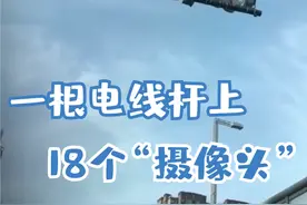 网传郑州一电线杆上18个“摄像头”，交警蜀黍来解答了#摄像头 #交通 #郑州视频封面