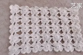 钩针编织一线连四叶草 可钩围巾 桌布等等 非常实用