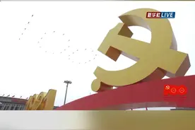 空中护旗梯队拉开飞行庆祝表演序幕，直升机、战斗机分别组成“100”“71”字样掠过长空。视频封面