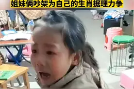 姐妹俩吵架为自己的生肖据理力争，网友：文化人吵架太有水平了。#人类幼崽到底有多可爱 #原谅我不厚道的笑了 #小朋友能有什么坏心眼呢 #小人精太可爱了 @抖音短视频视频封面