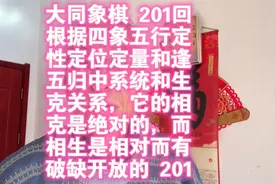 大同象棋201回合，根据四象五行定性定位定量和逢五归中系统视频封面