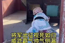 视死如归帅气侧漏，结果怂包一个摔倒了 以为是青铜，结果是怂包#咱村有戏 #豫剧 #弘扬和传承民俗文化视频封面