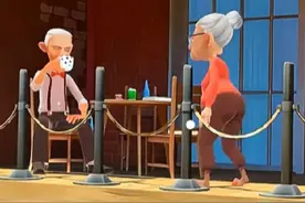 我居然发现了带奶奶去外面的方法 #奶奶的贴心小猫 #233乐园