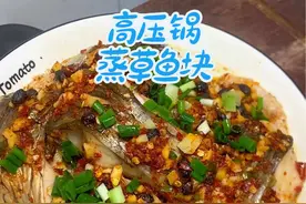 我有一锅，强的可怕🤣这样蒸鱼块简单方便，还好吃😋#学会快去试试吧🔥 #高压锅#蒸草鱼 #家常菜 #妈呀太香了