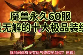魔兽世界：永久60服最无解紫色装绑，第一款狂暴战真换不下来！视频封面