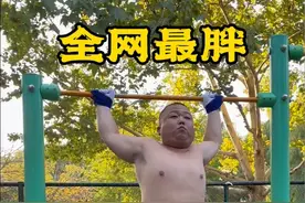 这么胖还能做单杠大回环，全网没有第二个！为胖哥点赞！ #公园健身 #单杠 #运动高手在民间 #大回环视频封面