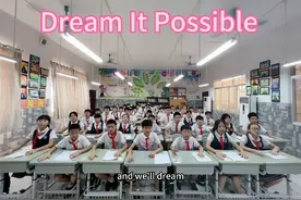 毕业季英文歌第二弹dream it possible #小学英语 #小学生英文歌