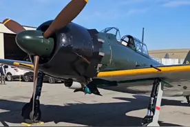 美国名人飞机航空博物馆展示的A6M5“零”式 1944年6月它在塞班岛被美军缴获 #二战 #零式 #战斗机视频封面