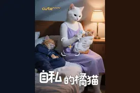#治愈系 #带娃 #橘猫 这像不像在坐的各位视频封面