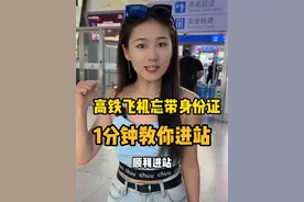 忘带身份证，1分钟教你顺利进站！#高铁#飞机#旅行 #国庆 #国庆假期被安排明白了