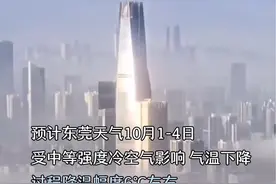 冷空气“定档”国庆，#东莞 最低温18℃！请注意增减衣物 #天气视频封面
