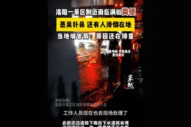 洛阳一景区附近雨后满街粪便，恶臭扑鼻！还有人滑倒在地