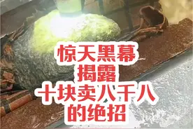 翡翠作假太夸张。。。。 #翡翠 #原石毛料 #骗子 #揭秘 #随拍视频封面