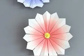 用便签纸折一个小雏菊，折出来也太好看了吧！#折纸 #手工diy #手工花 #折纸教程 #亲子手工