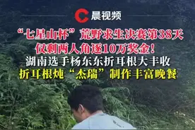 “七星山杯”荒野求生仅剩两人角逐10万奖金！杨东东折耳根大丰收，炖鼠肉吃得香喷喷#荒岛求生 #张家界七星山