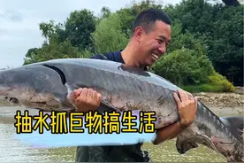 抽水干塘抓百斤巨物搞生活#原来钓鱼才是抖音运动顶流 #2024dou来钓鱼 #dou是钓鱼人 #钓鱼 #沉浸式体验秋冬钓鱼的快乐视频封面