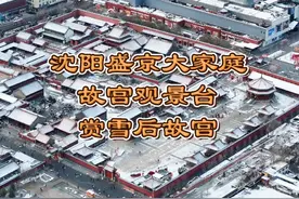 沈阳网红打卡地，盛京百货大家庭故宫观景台，赏故宫雪景视频封面