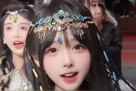 这套藏族服饰真好看～ #失眠熊 #二次元 #甜妹 #九寨千古情景区视频封面