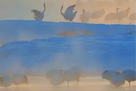 氤氲中的鹤舞。（感谢王阿阿同学的配音）#@王阿阿的梦境 #画面太美 #带你走进画里 #奇趣自然视频封面