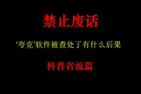 禁止废话：夸克软件被查处了之后，有什么样的后果#省流