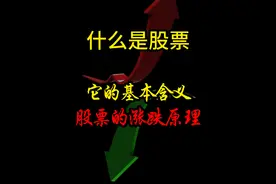 什么是股票？ 股票的涨跌原理 。#金融 #股票 #股民  #a股 #财经视频封面