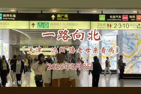 一路向北（天津—沈阳陪老母亲看病）—2025年5月8日随拍 #天津视频封面