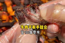 半干半湿的牛肉干才好吃！只用1种调料，牛肉干鸡肉干自由！视频封面