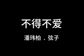 不得不爱 潘玮柏.弦子 #黑屏字幕  #音乐分享  #无损音质视频封面